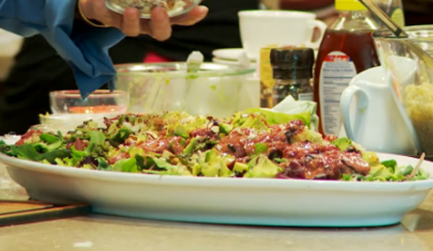 Strawberry and asparagus salad