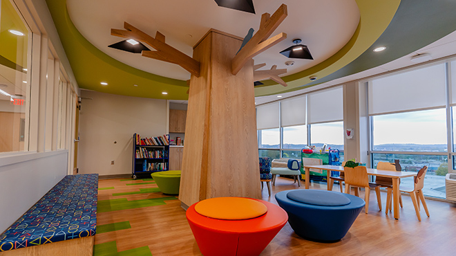 Bill and Olivia Amos Children’s Hospital Playroom